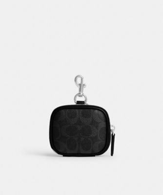 ＜COACH＞クリップ　オン　ポーチ・シグネチャー　キャンバス